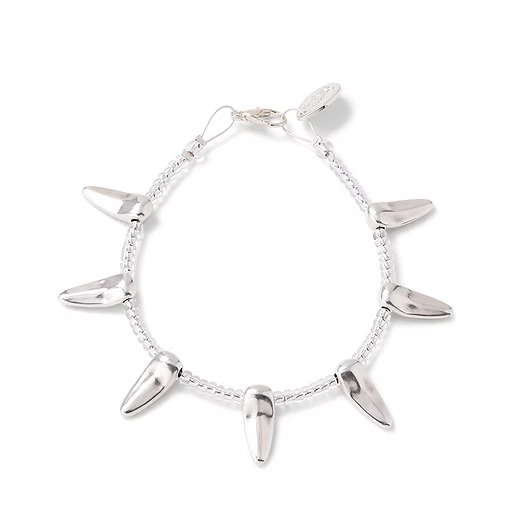 Carrie Elspeth Tribal Silver String Bracelet