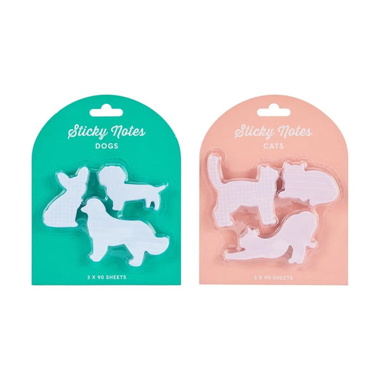 Cats/Dogs Sticky Notes - Assorted