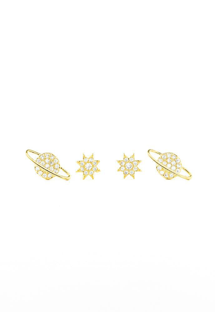 Celestial Planets Stud Earrings Set - Gives Freedom & Hope to Women!