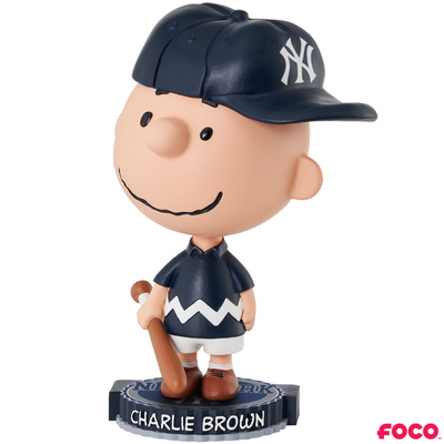 Charlie Brown Peanuts Bighead MLB Bobbleheads