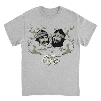 Cheech & Chong Faces Smoke Cloud T-Shirt