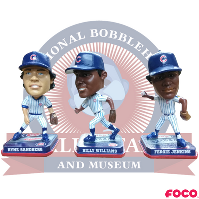 Chicago Cubs Mini Set of 3 Legends Bobbleheads - National Bobblehead HOF Store