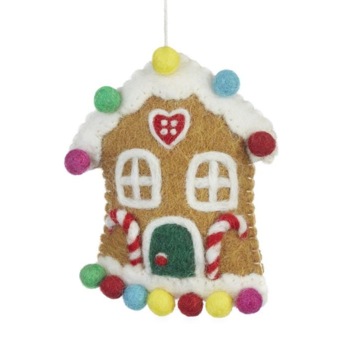 Christmas Felt Decoration - Sweetshop House