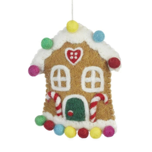 Christmas Felt Decoration - Sweetshop House