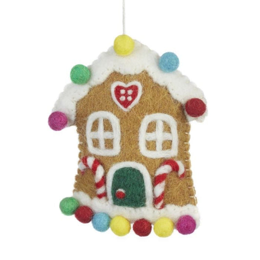 Christmas Felt Decoration - Sweetshop House
