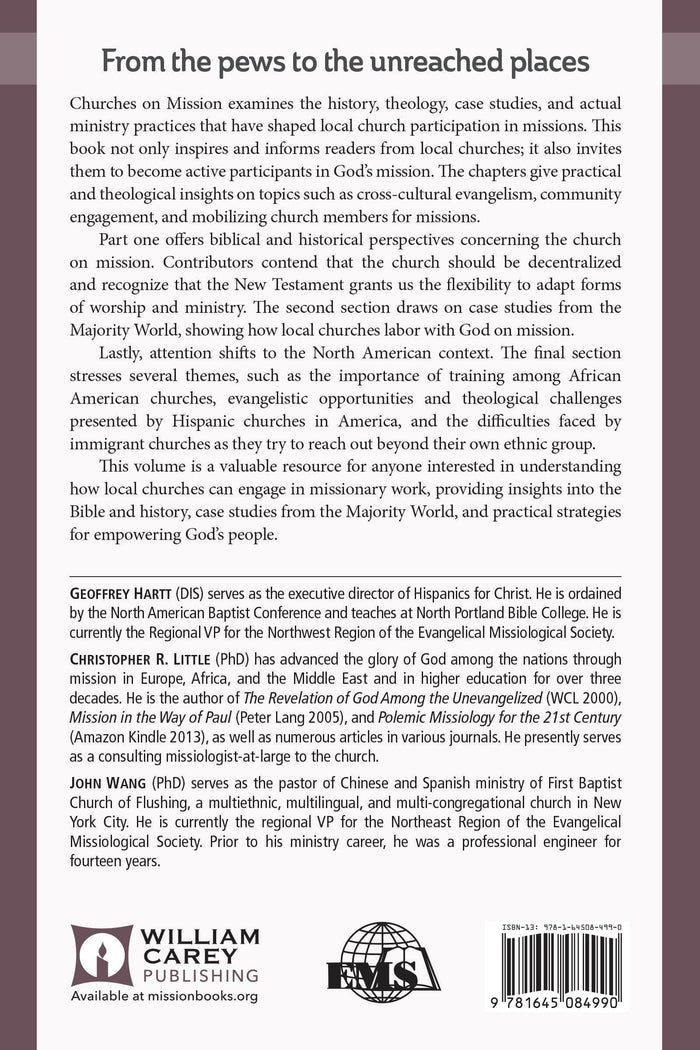 Churches on Mission (EMS 25) - MissionBooks.org