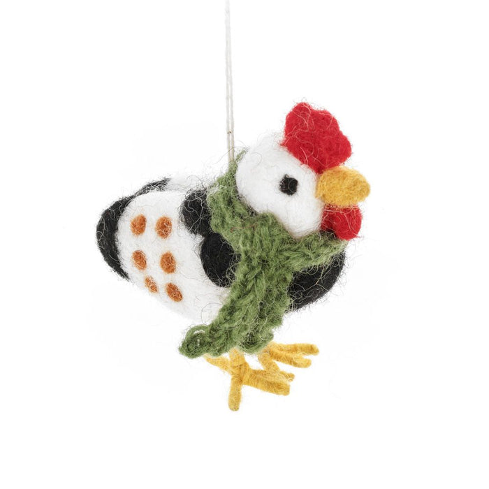 Clara Chicken Felt Decoration