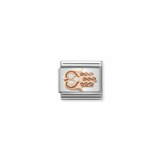 Classic Link 9K Rose Gold Hand of Fatima Charm