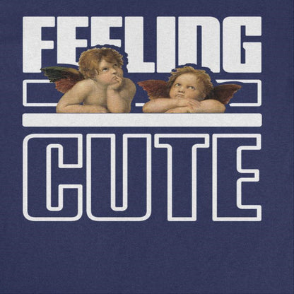 Classic Paintings Cherubs Feeling Cute Raphael Navy T-Shirt