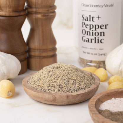Clean Monday Meals - Salt+, Pepper, Onion, Garlic (SPOG) Seasoning
