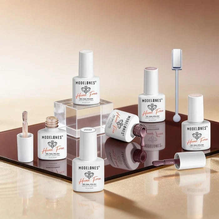 Modelones Brown Jelly Hema Free Gel Nail Polish Set