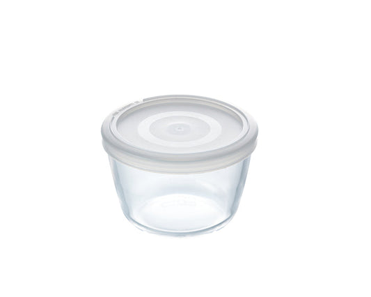 Round storage box, storage box with lid, round storage box with lid, air fryer dish, round glass dish, glass storage box