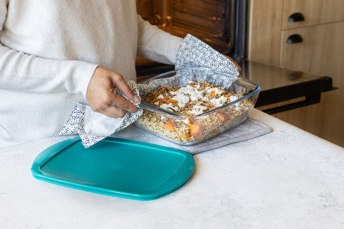 Cook & Store - Rectangular glass dish with lid