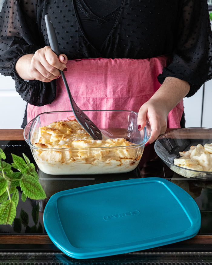 Cook & Store - Rectangular glass dish with lid