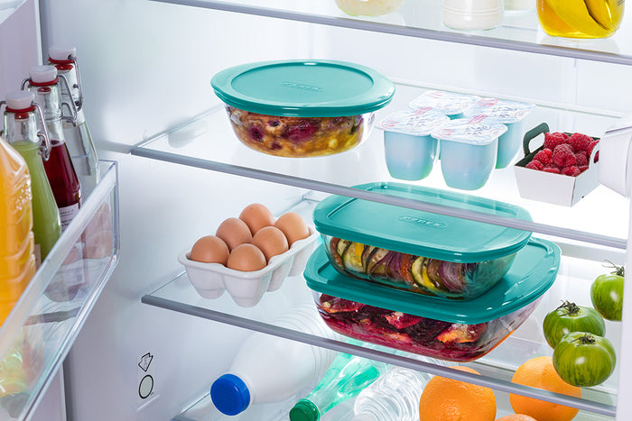 Cook & Store - Rectangular glass dish with lid