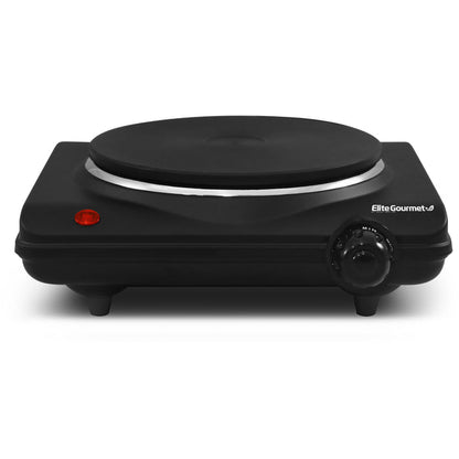Countertop Single Electric Flat Burner (Black)