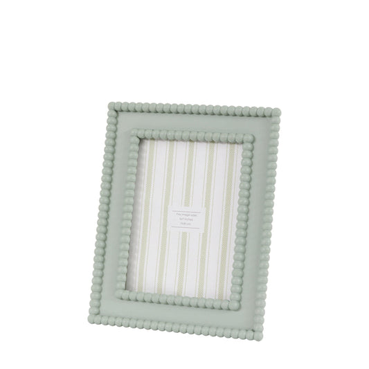 Cove Beaded Photo Frame - Sage