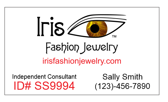 CP01 Custom Printed Iris Business Cards