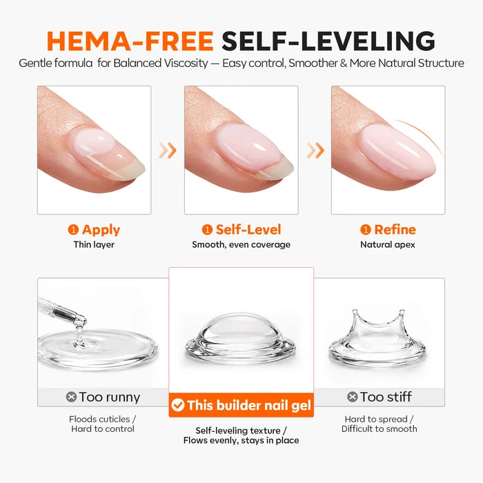 8-In-1 Cream Milk Hema-Free Builder Gel 15ml Builder Gel MODELONES #cream milk