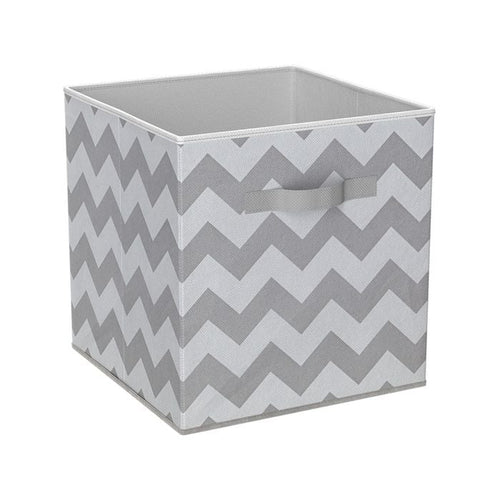 Cube Insert Chev Grey 27x28x27cm