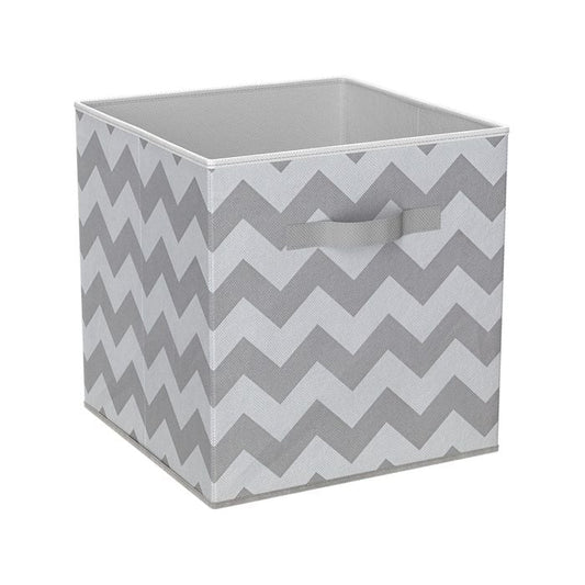 Cube Insert Chev Grey 27x28x27cm