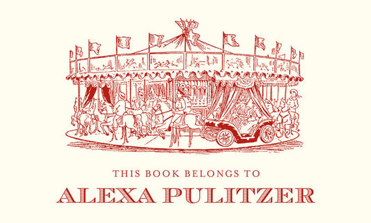 Customizable Carousel Bookplate Stickers