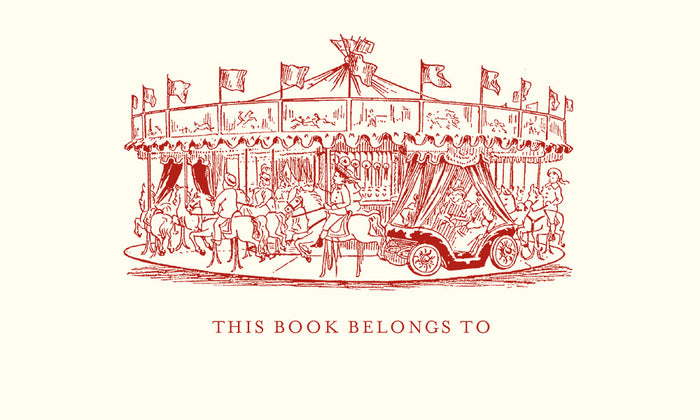 Customizable Carousel Bookplate Stickers