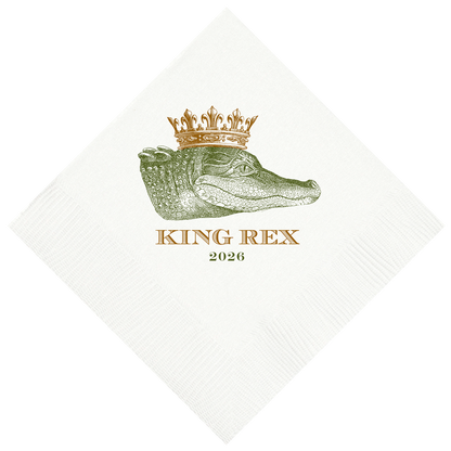 Customizable King Gator Beverage Napkins