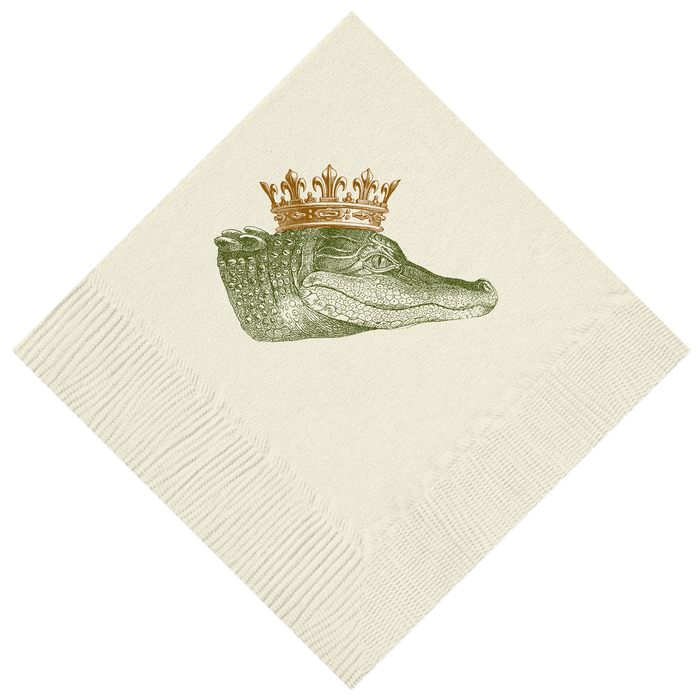 Customizable King Gator Beverage Napkins
