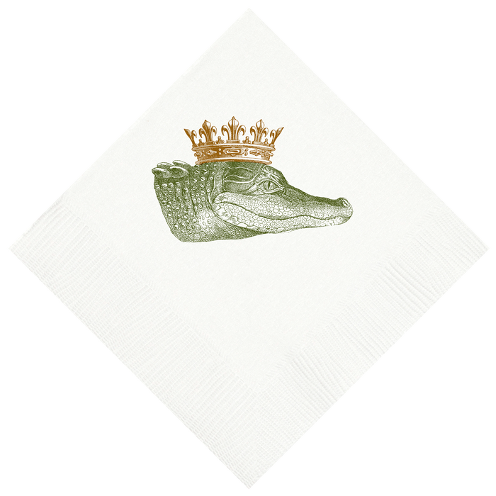 Customizable King Gator Beverage Napkins