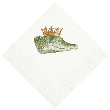 Customizable King Gator Beverage Napkins