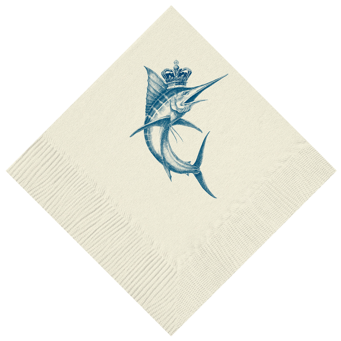 Customizable King Marlin Beverage Napkins