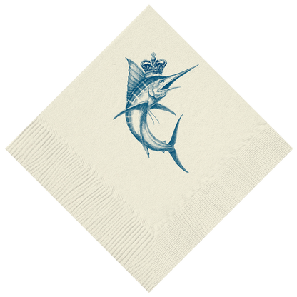 Customizable King Marlin Beverage Napkins