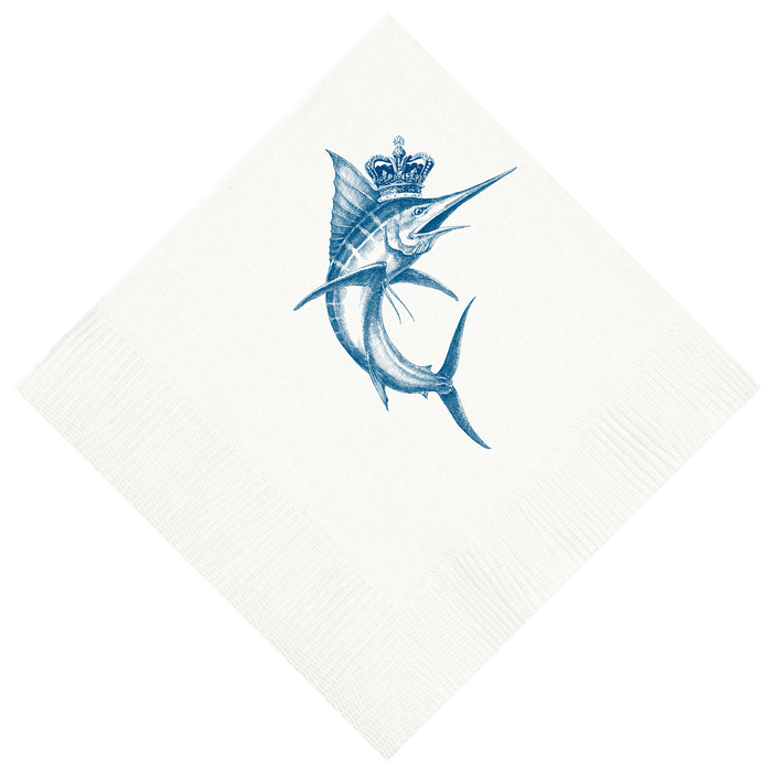 Customizable King Marlin Beverage Napkins