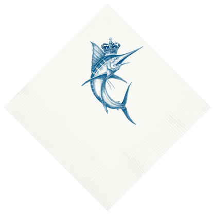 Customizable King Marlin Beverage Napkins
