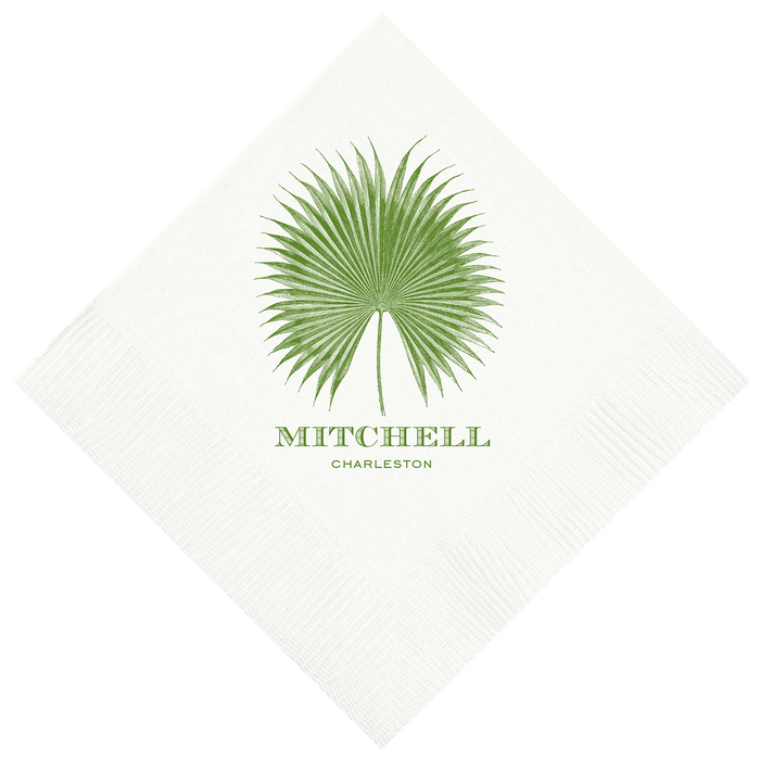 Customizable Palm Beverage Napkins