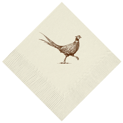 Customizable Pheasant Strut Beverage Napkins