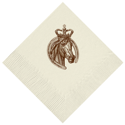 Customizable Royal Horse Beverage Napkins