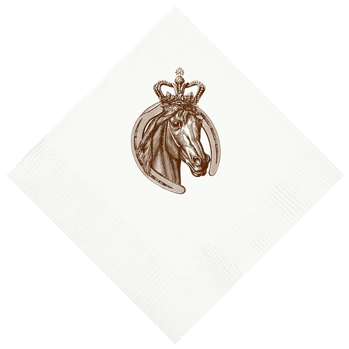 Customizable Royal Horse Beverage Napkins