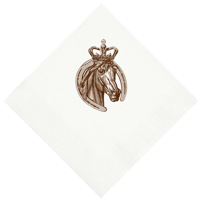 Customizable Royal Horse Beverage Napkins