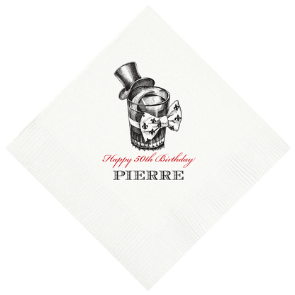 Customizable Sazerac Beverage Napkins