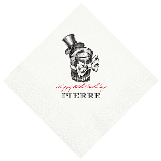 Customizable Sazerac Beverage Napkins