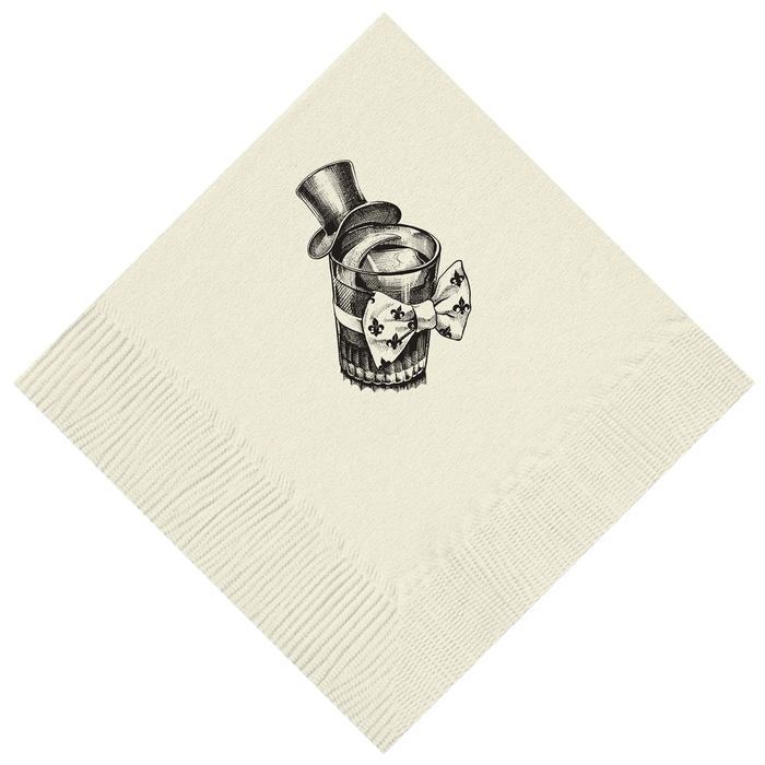 Customizable Sazerac Beverage Napkins