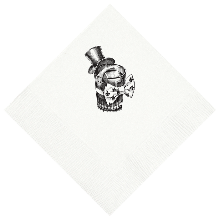 Customizable Sazerac Beverage Napkins