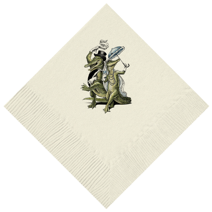 Customizable Wedding Second Line Gators Beverage Napkin