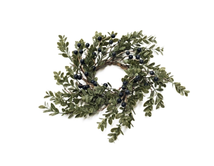 Dark Green and Blueberry Candle Ring