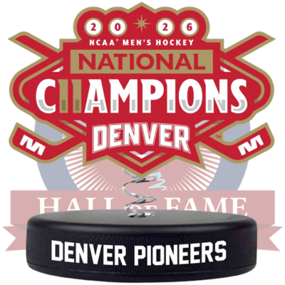 Denver Pioneers 2026 NCAA Men's Ice Hockey National Champions Bobble Logo (Presale)