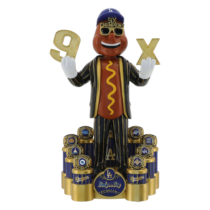 Dodger Dog Los Angeles Dodgers 2025 World Series 9X Champions MLB Bobblehead