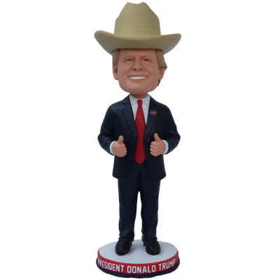 Donald Trump Cowboy Hat Bobblehead