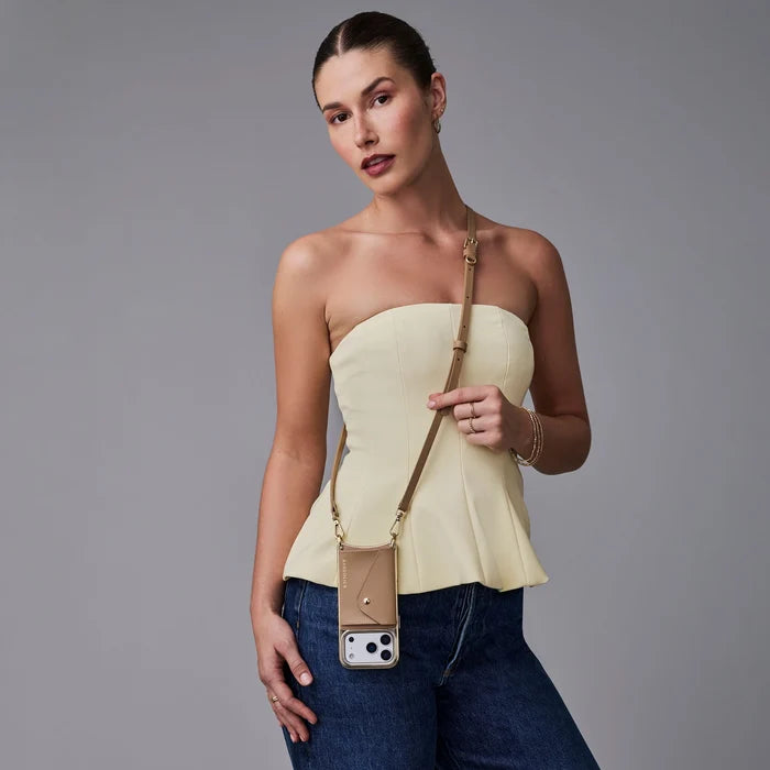 Donna Essentials Set - Tan/Chrome Gold